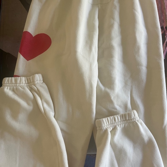 Aviator Nation Cream Heart sweatpants - Picture 6 of 6